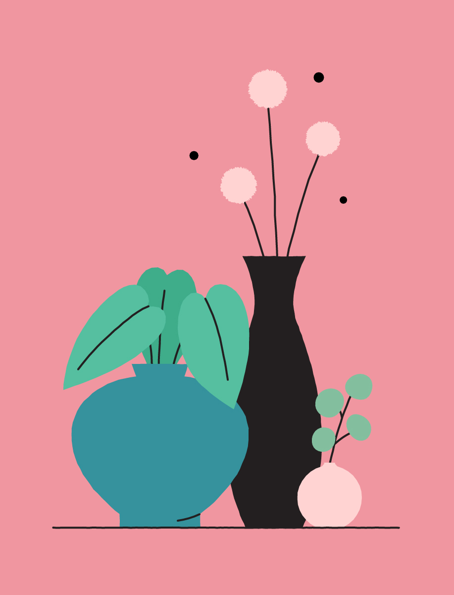 plants stilleben illustration